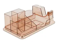 Delock - Schreibtisch-Organizer - Kunststoff - Braun transparent