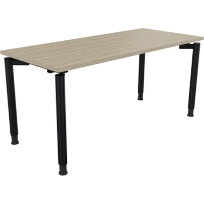 Schreibtisch Vierfuß Rundrohr B1600xT700xH680-820 an/Eiche Natur Schreibtisch Vierfuß Rundrohr B1600xT700xH680-820 an/Eiche Natur