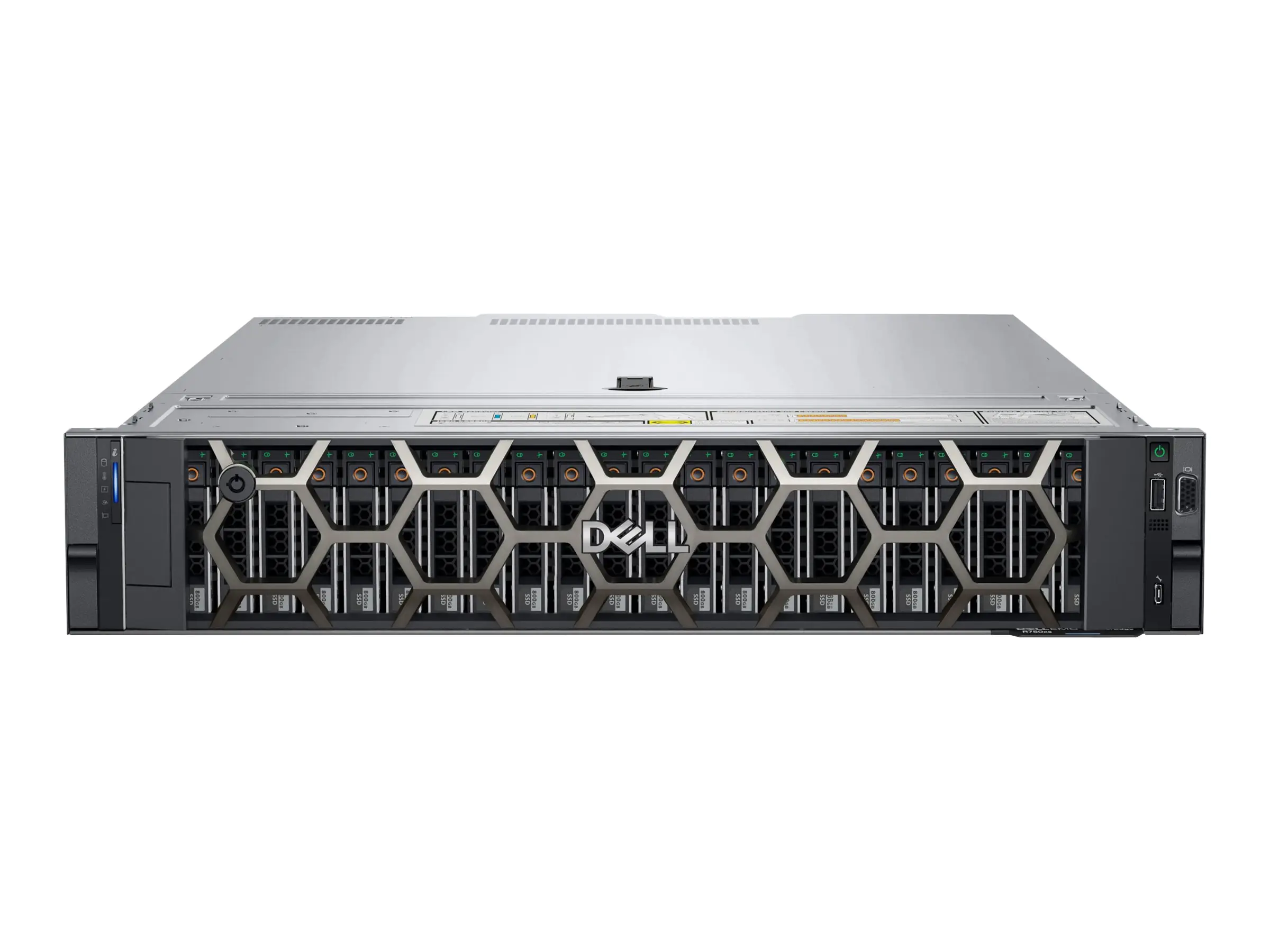 Dell PowerEdge R750xs - Server - Rack-Montage - 2U - zweiweg - 1 x Xeon Gold 5318Y / 2.1 GHz - RAM 32 GB - SAS - Hot-Swap 8.9 cm (3.5") Schacht/Schächte - SSD 480 GB - Matrox G200 - 1GbE, 10GbE - kein Betriebssystem - Monitor: keiner - Schwarz - BTP - mit