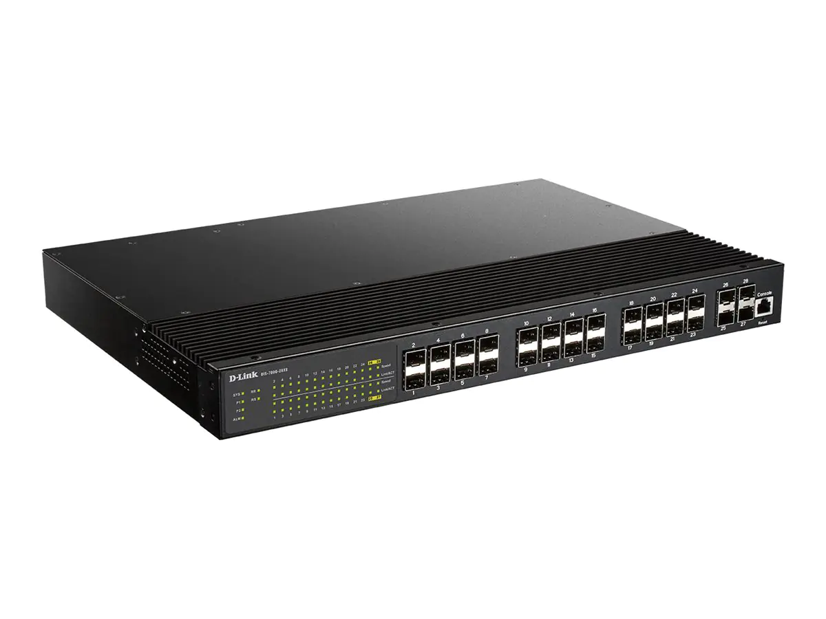 D-Link DIS 700G-28XS - Switch - L2+ - managed - 24 x Gigabit SFP + 4 x 10 Gigabit SFP+ - an Rack montierbar