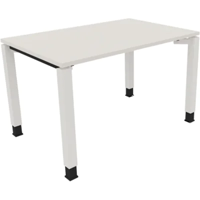 Schreibtisch Vierfuß Quadratrohr B1200xT800xH680-820 ws/Weiß Schreibtisch Vierfuß Quadratrohr B1200xT800xH680-820 ws/Weiß