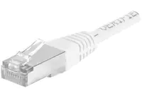 Dexlan - Patch-Kabel - RJ-45 (M) zu RJ-45 (M) - 20 m - FTP - CAT 6a - geformt - weiß Dexlan - Patch-Kabel - RJ-45 (M) zu RJ-45 (M) - 20 m - FTP - CAT 6a - geformt - weiß