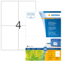 HERMA Etikett-ILK 105x148mm weiß RC Recycling Packung 320 Etiketten