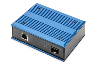 Digitus Professional DN-652104 - Medienkonverter - 1GbE - 10Base-T, 100Base-TX, 1000Base-T, 1000Base-X - RJ-45 / SFP (mini-GBIC) - bis zu 80 km