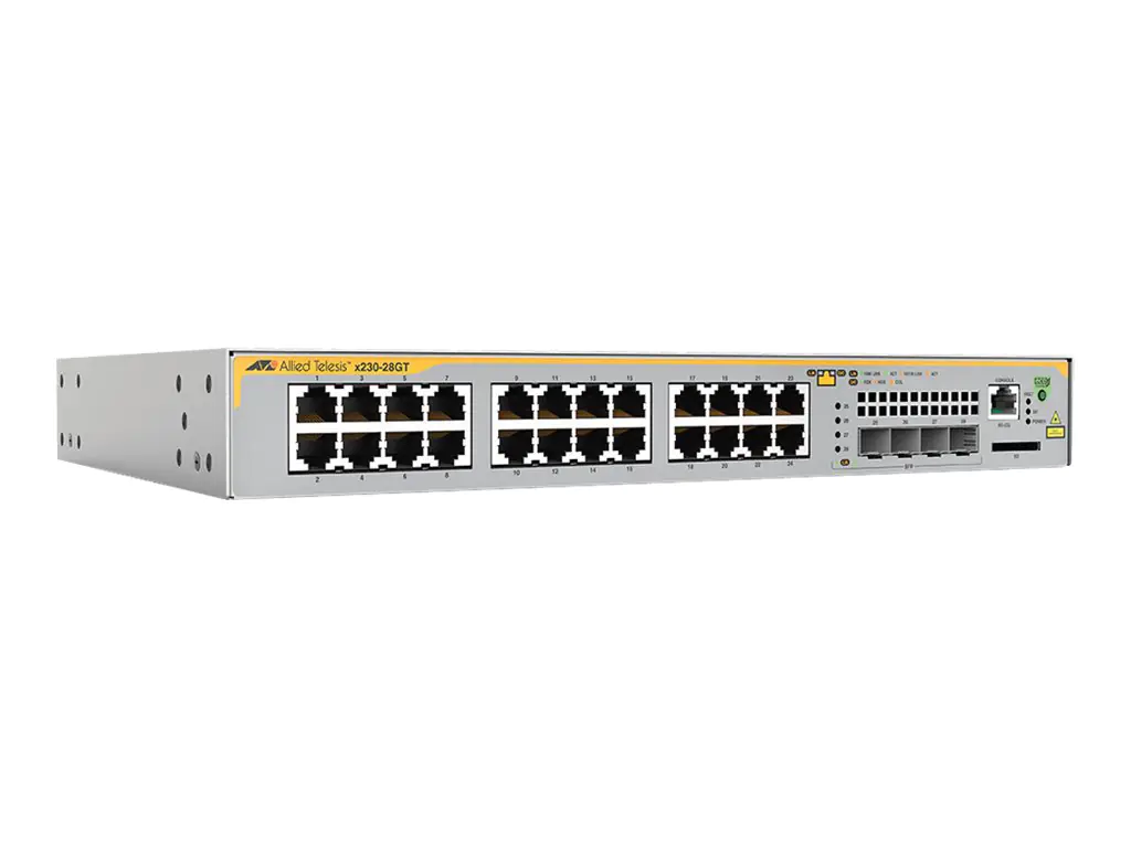 Allied Telesis AT X230L-26GT - Switch - L3 - managed - 24 x 10/100/1000 + 2 x SFP - Desktop, an Rack montierbar