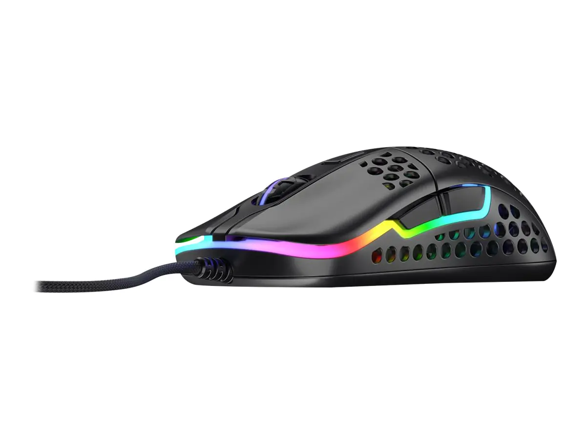 Xtrfy M42 - Maus - optisch - kabellos - 2.4 GHz - kabelloser Empfänger (USB) - Schwarz