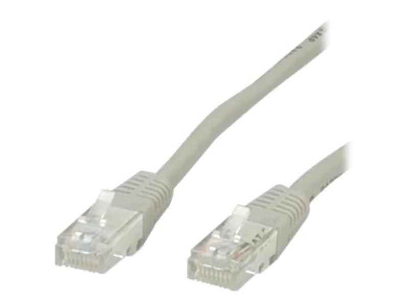 VALUE - Patch-Kabel - RJ-45 (M) zu RJ-45 (M) - 1.5 m - UTP - CAT 6e - geformt, verseilt - Grau VALUE - Patch-Kabel - RJ-45 (M) zu RJ-45 (M) - 1.5 m - UTP - CAT 6e - geformt, verseilt - Grau