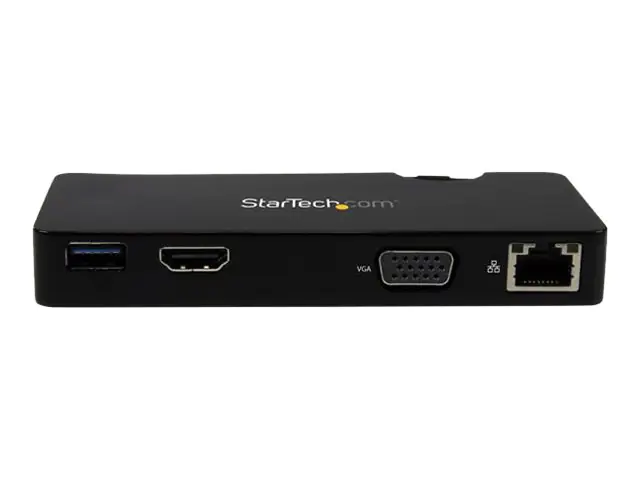StarTech USB 3.0 Universal Laptop Mini Dockingstation mit HDMI oder VGA, Gigabit Ethernet, USB 3.0 - Dockingstation - USB - HDMI - 1GbE - für P/N: ARMPIVOT, ARMPIVOTE, ARMPIVSTND, ARMSLIM, ARMUNONB