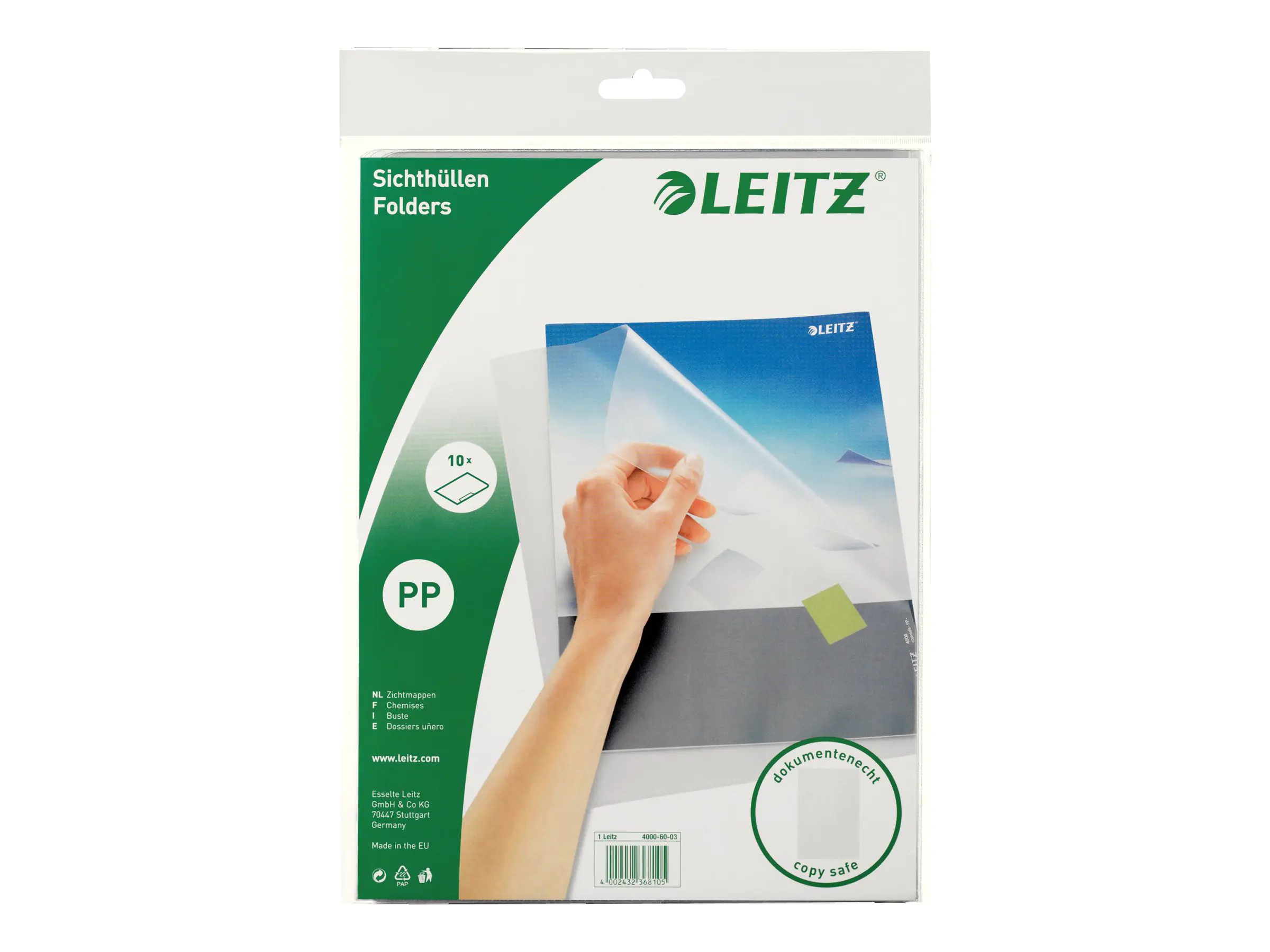 Esselte Leitz Standard - L-förmiger Ordner - für A4 (210 x 297 mm) 40006003