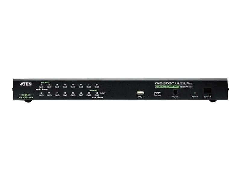 ATEN KVM on the NET CS1716i - KVM-Switch - 16 x KVM port(s) - 1 lokaler Benutzer - 32 IP-Benutzer - Desktop ATEN KVM on the NET CS1716i - KVM-Switch - 16 x KVM port(s) - 1 lokaler Benutzer - 32 IP-Benutzer - Desktop