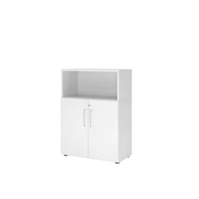 Hammerbacher Regalschrank FlexWall 800 x 1.100 x 417 mm (B x H x T) Flügeltür ohne Rollen Holz weiß Hammerbacher Regalschrank FlexWall 800 x 1.100 x 417 mm (B x H x T) Flügeltür ohne Rollen Holz weiß