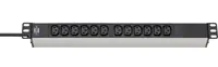 Brennenstuhl 1390007112 - 2 m - 12 AC-Ausgänge - Indoor - C13-Koppler - IP20 - Schwarz - Silber