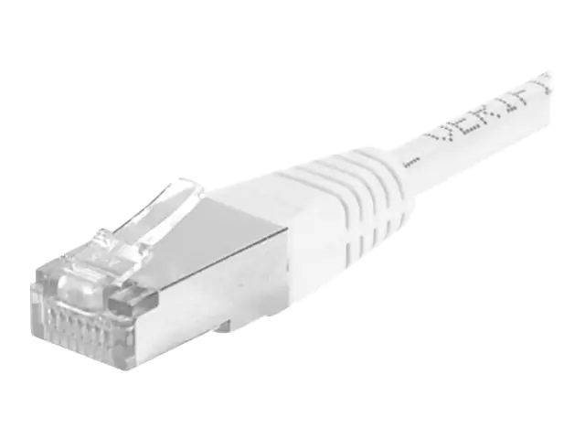 Dexlan - Patch-Kabel - RJ-45 (M) zu RJ-45 (M) - 50 cm - S/FTP - CAT 6a - Innen - weiß