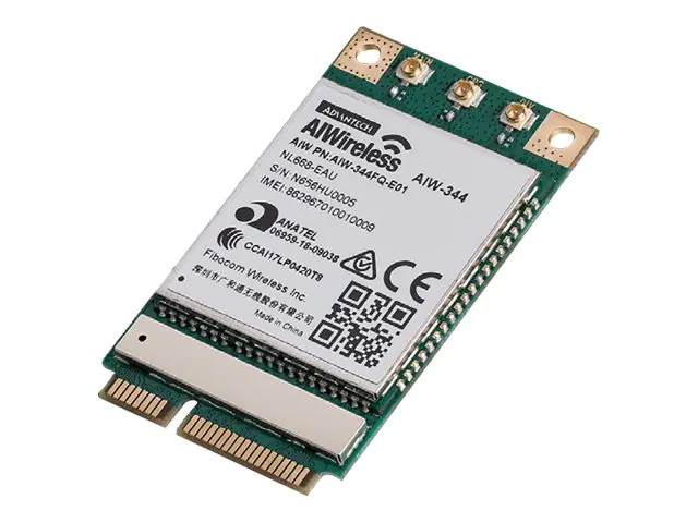 Advantech AIW 300 Series AIW-344 - Drahtloses Mobilfunkmodem - 4G LTE - Mini-PCIe - 150 Mbps