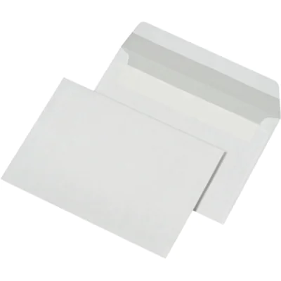 MAILmedia Briefumschlag DIN C6 162 x 114 mm (B x H) ohne Fenster 80g/m² mit Haftklebung Papier weiß 1.000 St./Pack.