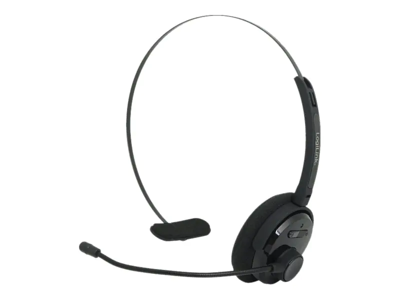 LogiLink Bluetooth Mono Headset - Headset - On-Ear - Bluetooth - kabellos - Schwarz