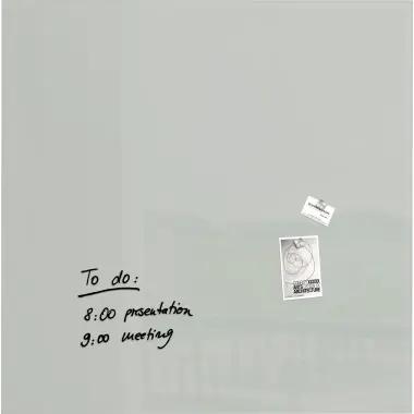 SIGEL Magnetboard Artverum GL203 1000x1000x18mm Glas grau SIGEL Magnetboard Artverum GL203 1000x1000x18mm Glas grau