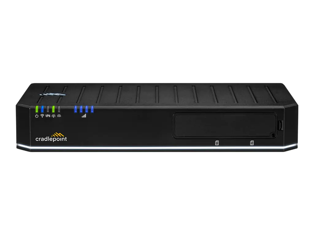 CradlePoint E300 Series Enterprise Router E300-5GB - Wireless Router - WWAN 10GbE - Wi-Fi 6 - Dual-Band - 3G, 4G, 5G - wandmontierbar - mit 1 Jahr NetCloud Enterprise Branch Essentials and Advanced Plans
