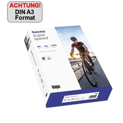 inapa tecno Kopierpapier superspeed 526808019002 A3 weiß 500 Bl./Pack.