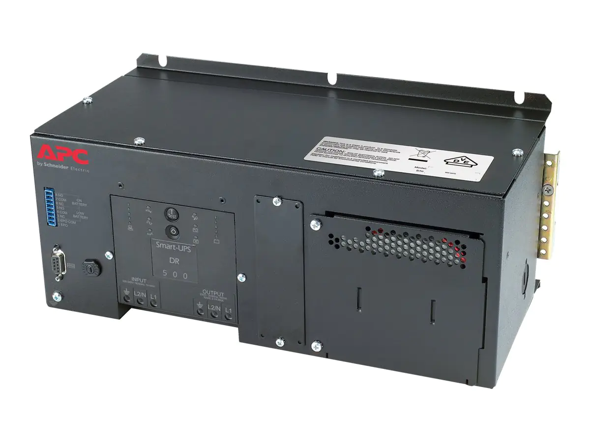 APC Industrial Panel and DIN Rail UPS with Standard Battery - USV (DIN-Schienenmontage möglich) - Wechselstrom 220/230/240 V - 325 Watt - 500 VA - RS-232 - Ausgangsanschlüsse: 1 - Schwarz