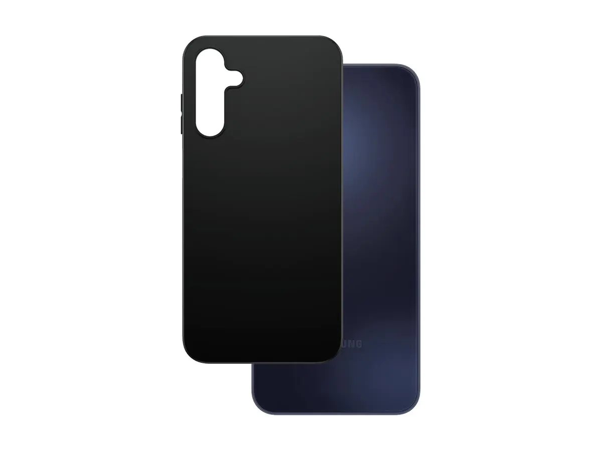 CARE by PanzerGlass - Hintere Abdeckung für Mobiltelefon - 100 % recyceltes thermoplastisches Polyurethan (TPU) - Schwarz - für Samsung Galaxy A15