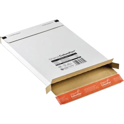 ColomPac® Versandkarton Kurierpaket Innenmaße: 24,4 x 2,8 x 34,4 cm (B x H x T) Außenmaße: 25 x 3 x 35,5 cm (B x H x T) Kraftliner Wellpappe weiß ColomPac® Versandkarton Kurierpaket Innenmaße: 24,4 x 2,8 x 34,4 cm (B x H x T) Außenmaße: 25 x 3 x 35,5 cm (B x H x T) Kraftliner Wellpappe weiß