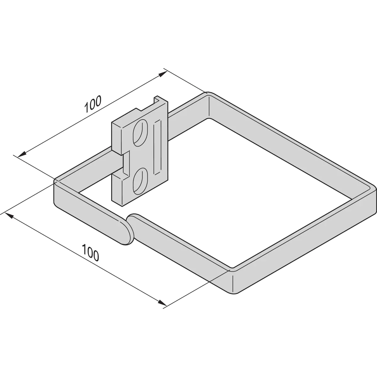 Schroff VARISTAR - Kabelverteilungsring (Packung mit 4)