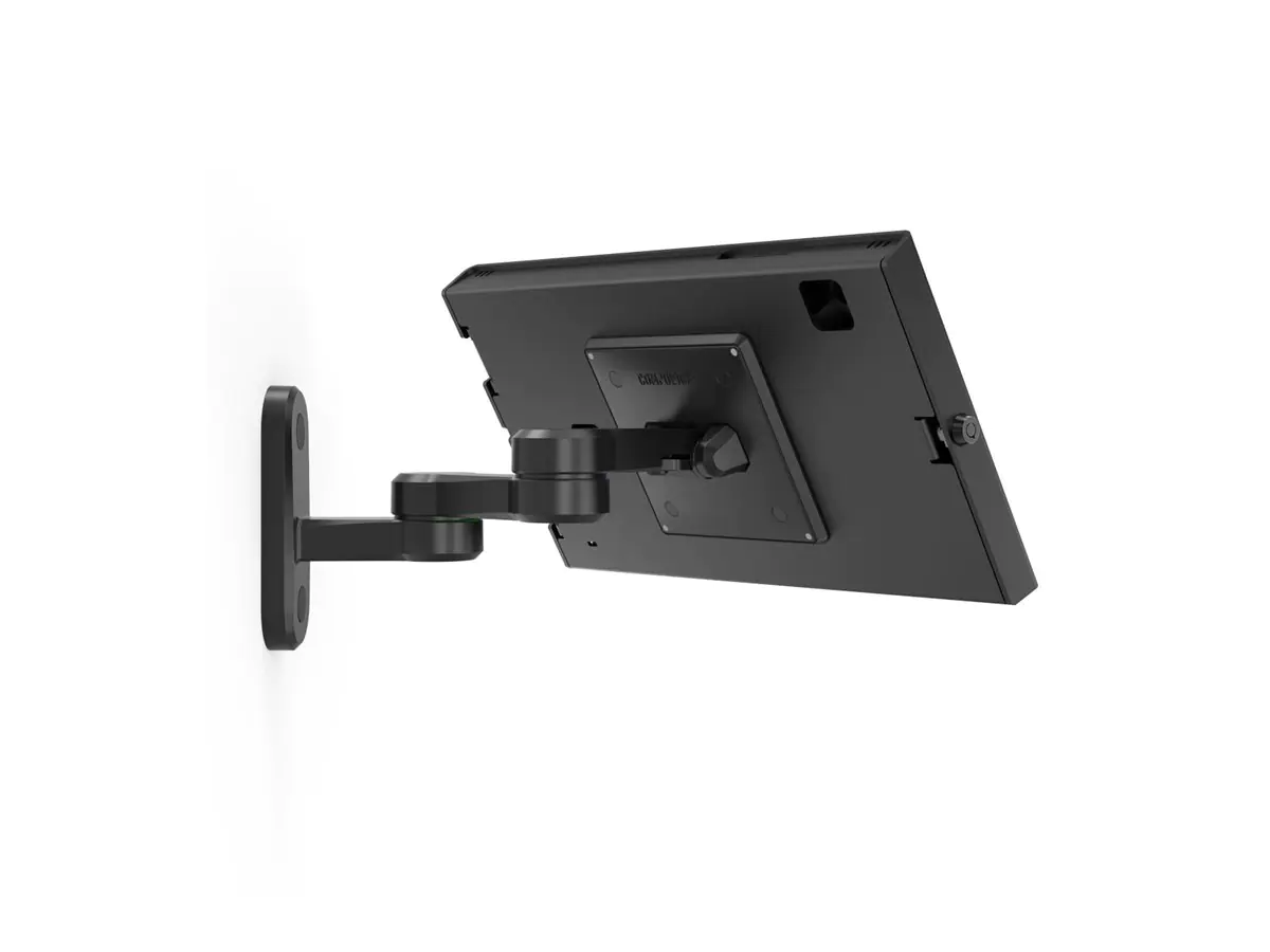 Compulocks Galaxy Tab A9+ Apex Enclosure Swing Wall Mount - Befestigungskit (Gehäuse, Gelenkarm) - Schwenkarm - für Tablett - verriegelbar - Metallrahmen - Schwarz - Wandmontage - für Samsung Galaxy Tab A9+