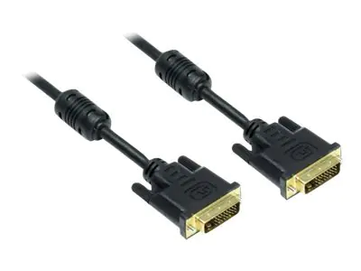 Good Connections - DVI-Kabel - Dual Link - DVI-D (M) zu DVI-D (M) - 3 m - Schwarz