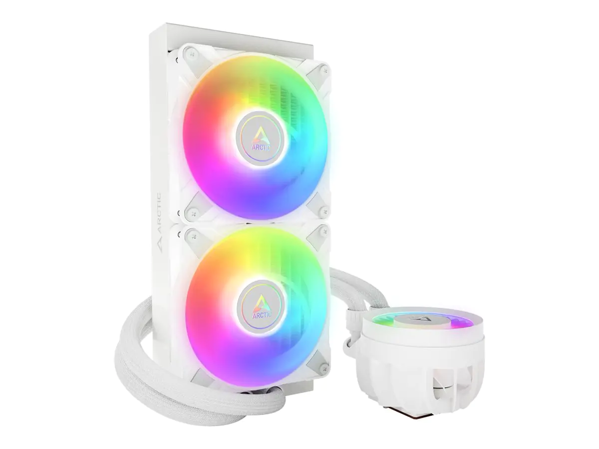 Arctic Liquid Freezer III 240 A-RGB - Prozessor-Flüssigkeitskühlsystem - Kühlergröße: 240 mm - (für: AM4, LGA1700, AM5, LGA1851) - Kupfer - 120 mm - weiß