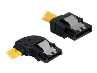 Delock Cable SATA - SATA-Kabel - Serial ATA 150/300/600 - SATA (W) zu SATA (W) - 50 cm - eingerastet, links-gewinkelter Stecker, gerader Stecker - Gelb