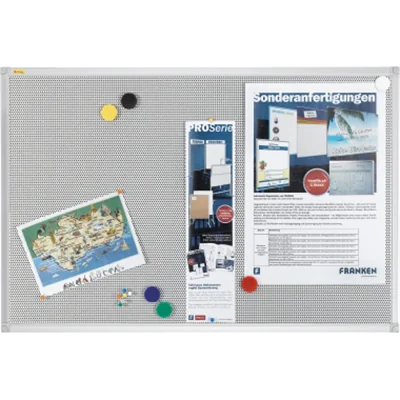 Franken Pinntafel Pin n Mag PM3602 90x60cm silber/grau