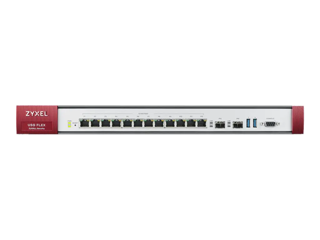Zyxel ZyWALL USG FLEX 700 - Firewall - 12 Anschlüsse - 1GbE - 1U - Cloud-verwaltet - Rack-montierbar