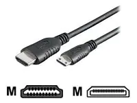 TECHly - HDMI-Kabel - HDMI männlich zu mini HDMI männlich - 1.5 m - Schwarz
