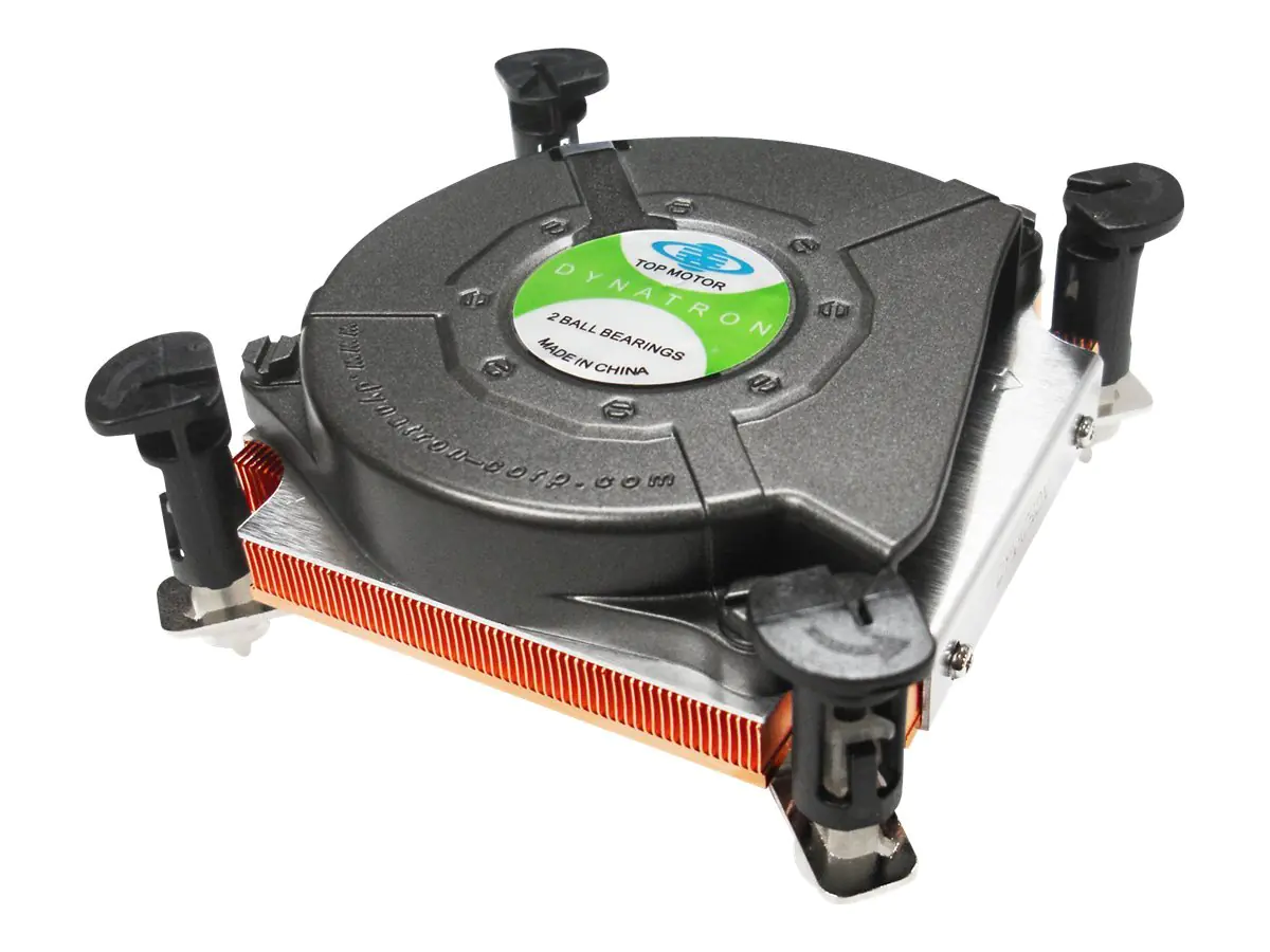 Inter-Tech K-2 - Prozessor-Luftkühler - (für: LGA1156, LGA1155) - Kupfer - 75 mm