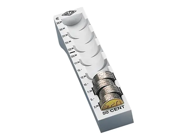 WEDO EURO 0,50 - Zählbrett - Hellgrau - für P/N: 160 790037