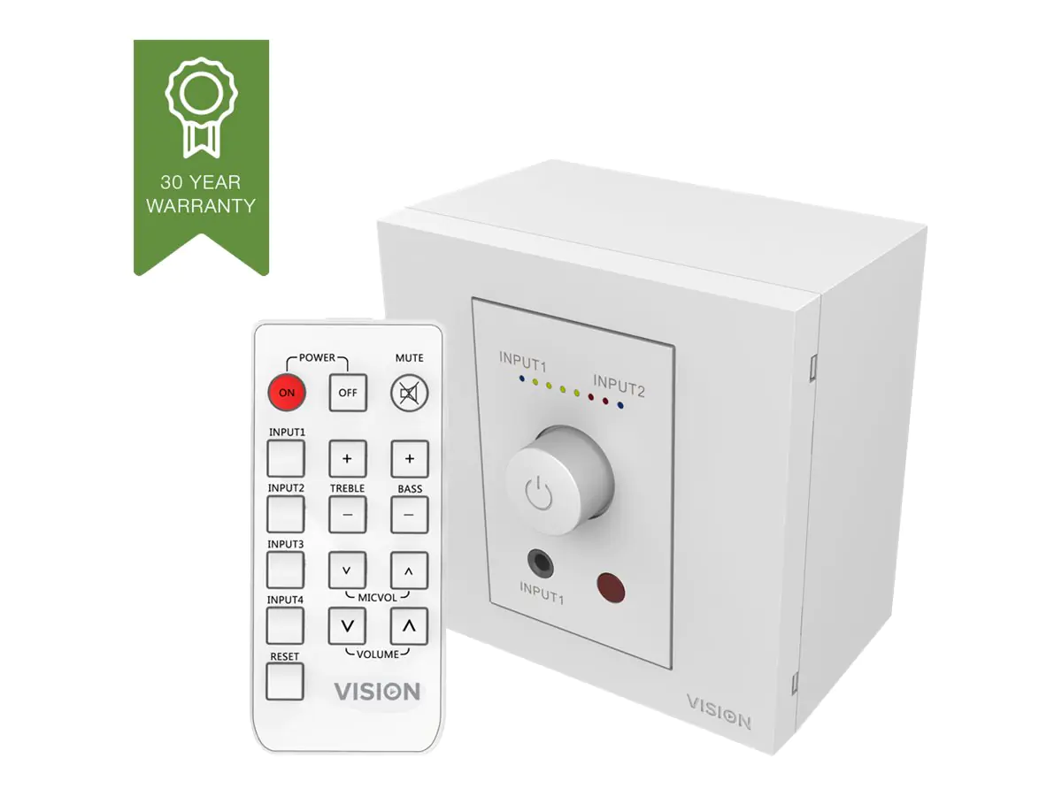 Vision TC3-AMP - Verstärker - 2 x 25 Watt - weiß