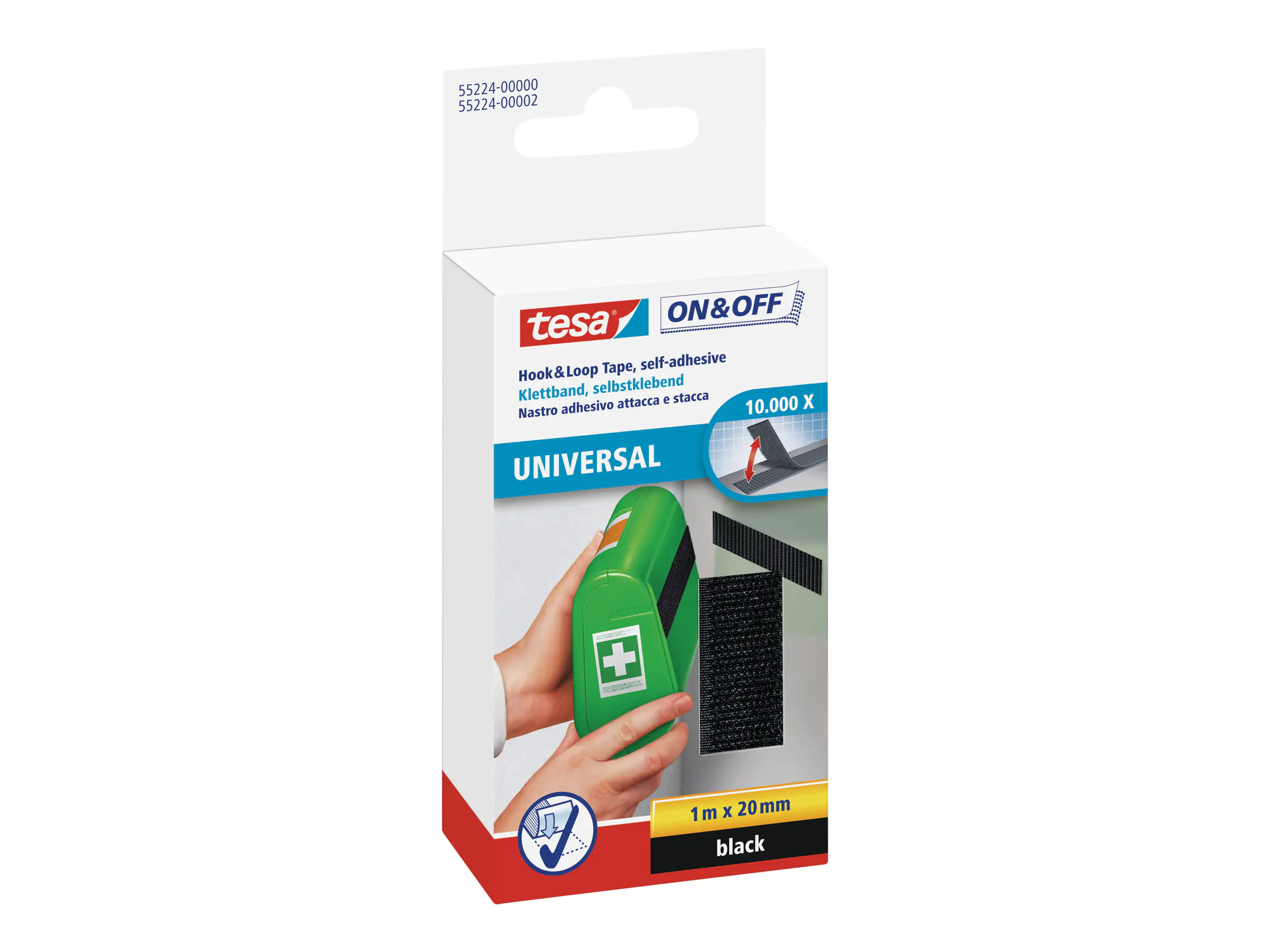 Tesa On & Off - Montagekleber - 2 cm x 1 m 55224-00003-01