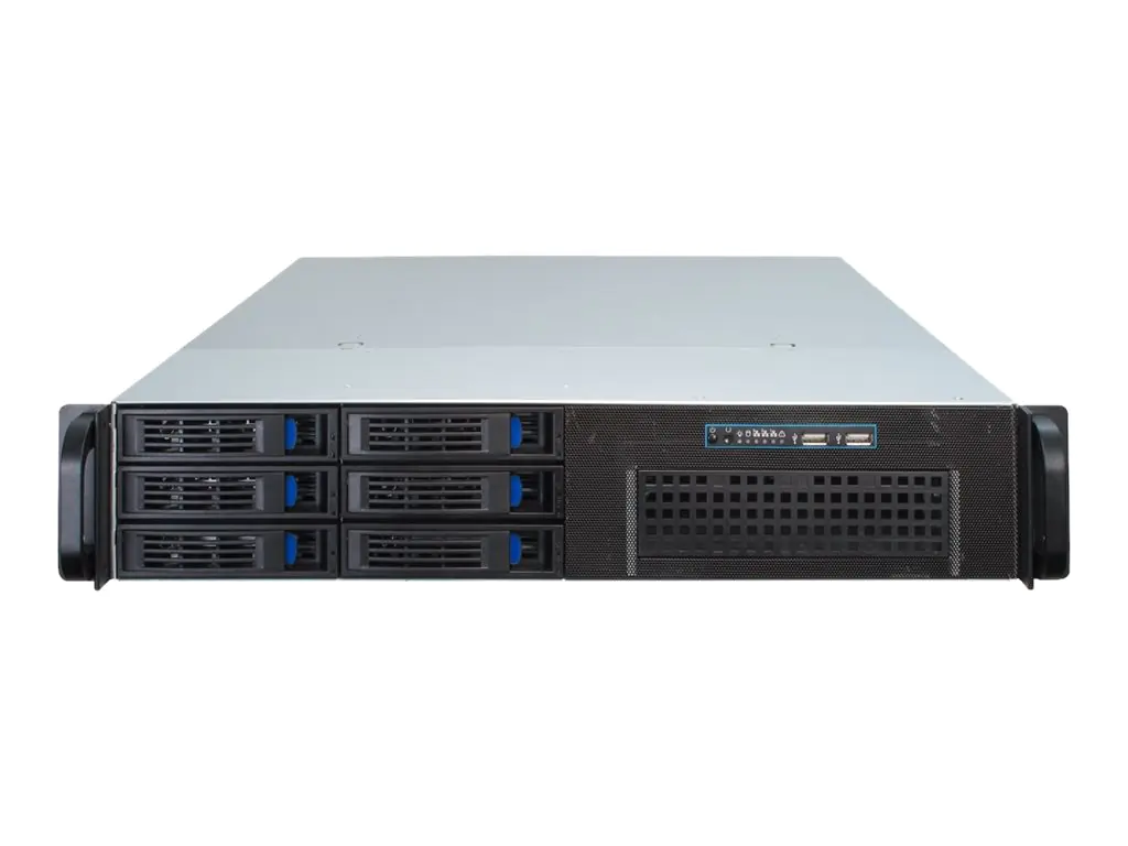Inter-Tech IPC 2U-2406 - Rack-Montage - 2U - SSI EEB - SATA - Hot-Swap - keine Spannungsversorgung - USB