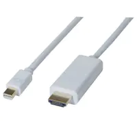 exertis Connect - Adapterkabel - Mini DisplayPort männlich zu HDMI männlich - 2 m - Schwarz - 1080p-Unterstützung