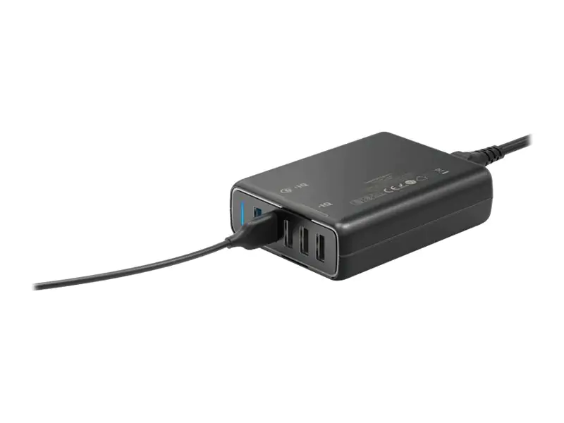Anker PowerPort 5 - Netzteil - 65 Watt - 4.8 A - IQ, QC 3.0 - 5 Ausgabeanschlussstellen (5 x 4-poliger USB Typ A) - Schwarz