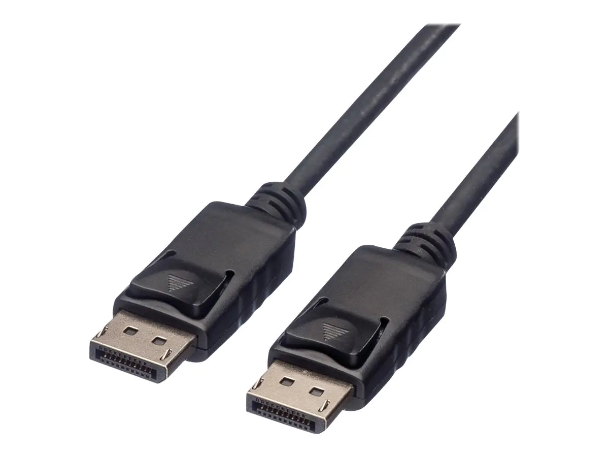 Roline Green - DisplayPort-Kabel - DisplayPort (M) zu DisplayPort (M) - DisplayPort 1.2 - 5 m - unterstützt 4K 60 Hz (3840 x 2160), unterstützt 4K 60 Hz (4096 x 2560) - Schwarz