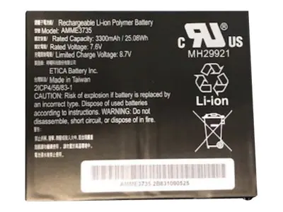 Zebra - Tablet-Akku - Lithium-Polymer - 3300 mAh - 25.1 Wh - für Zebra ET51, ET51 Integrated Scanner Kit, ET56, ET56 Enterprise Tablet (8.4 Zoll)