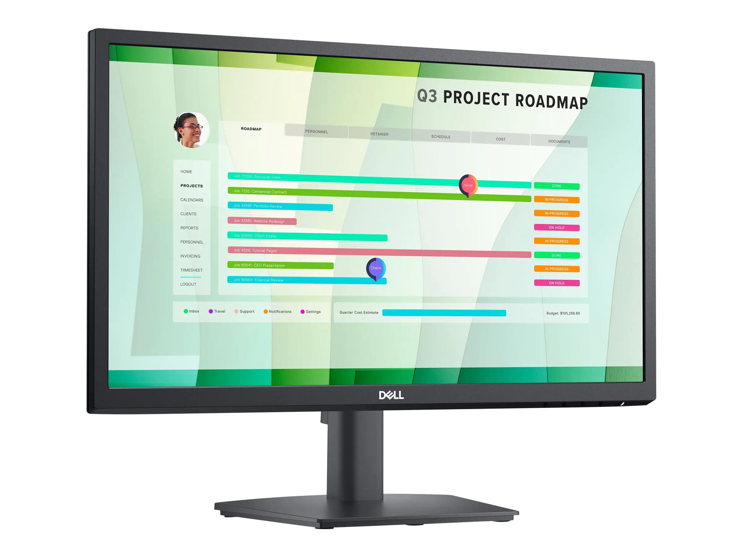 Dell E2223HN - LED-Monitor - 55.9 cm (22") (21.45" sichtbar) - 1920 x 1080 Full HD (1080p) @ 60 Hz - VA - 250 cd/m² - 3000:1 - 5 ms - HDMI, VGA - Schwarz - mit 3 Jahre Advanced Exchange-Service