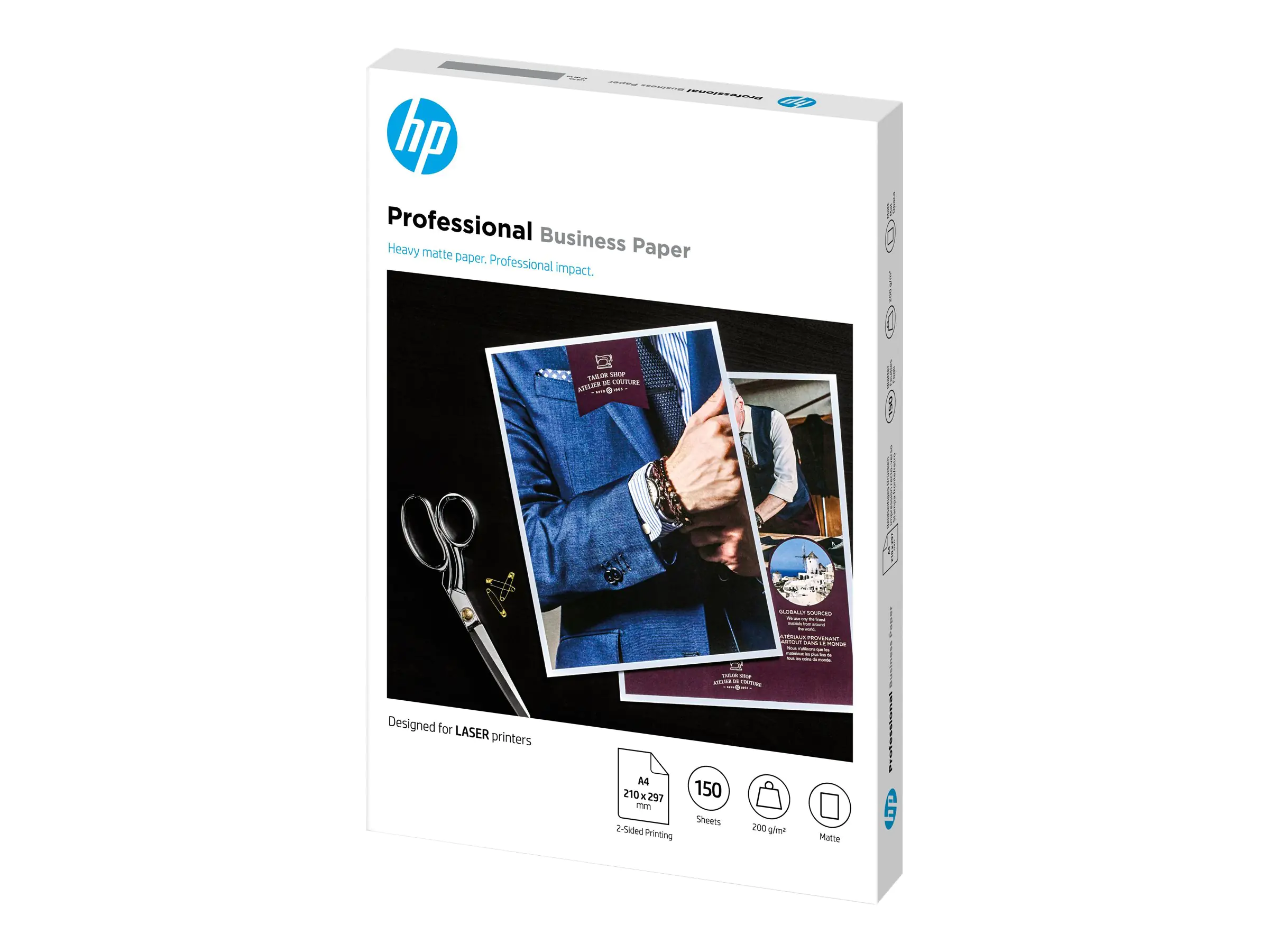 HP Fotopapier A4 (210 x 297 mm) 7MV80A 200 g/m² Weiß matt 150 Blatt HP Fotopapier A4 (210 x 297 mm) 7MV80A 200 g/m² Weiß matt 150 Blatt