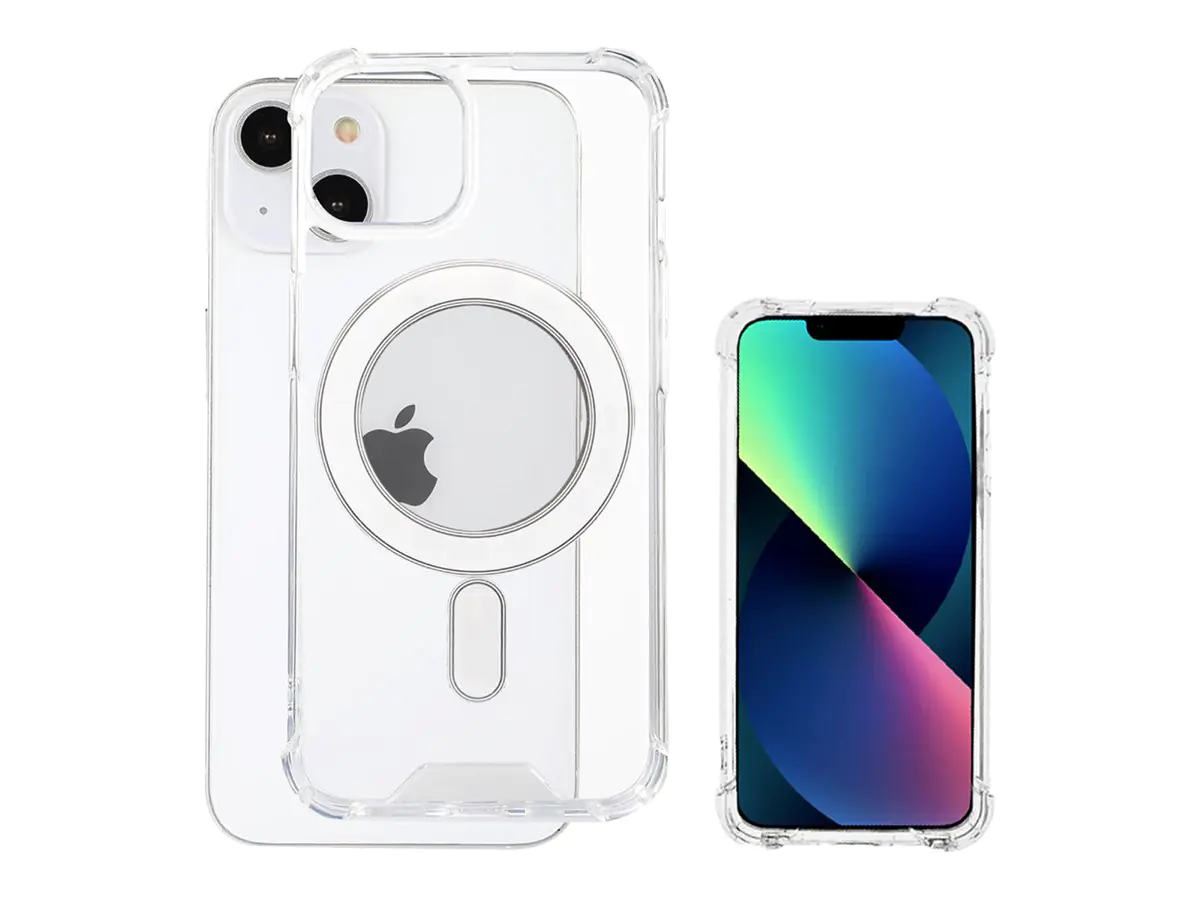 4smarts Ibiza ultimag - Hintere Abdeckung für Mobiltelefon - widerstandsfähig - kompatibel mit MagSafe - Polycarbonat, Thermoplastisches Polyurethan (TPU) - durchsichtig - für Apple iPhone 14 Plus