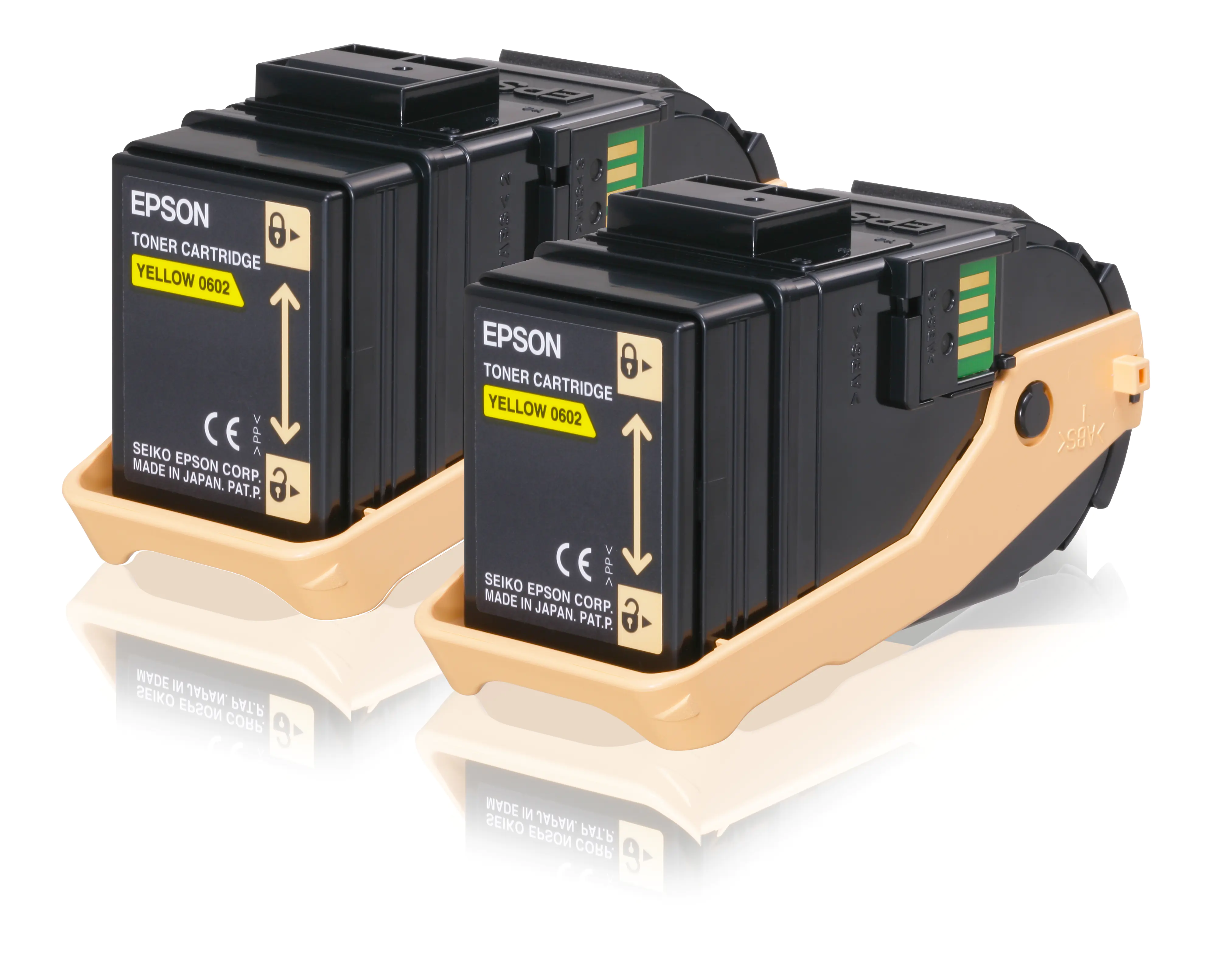 Epson Toner Doppelpack C13S050606 0602 Gelb 2x 7.500 Seiten 2 Stück