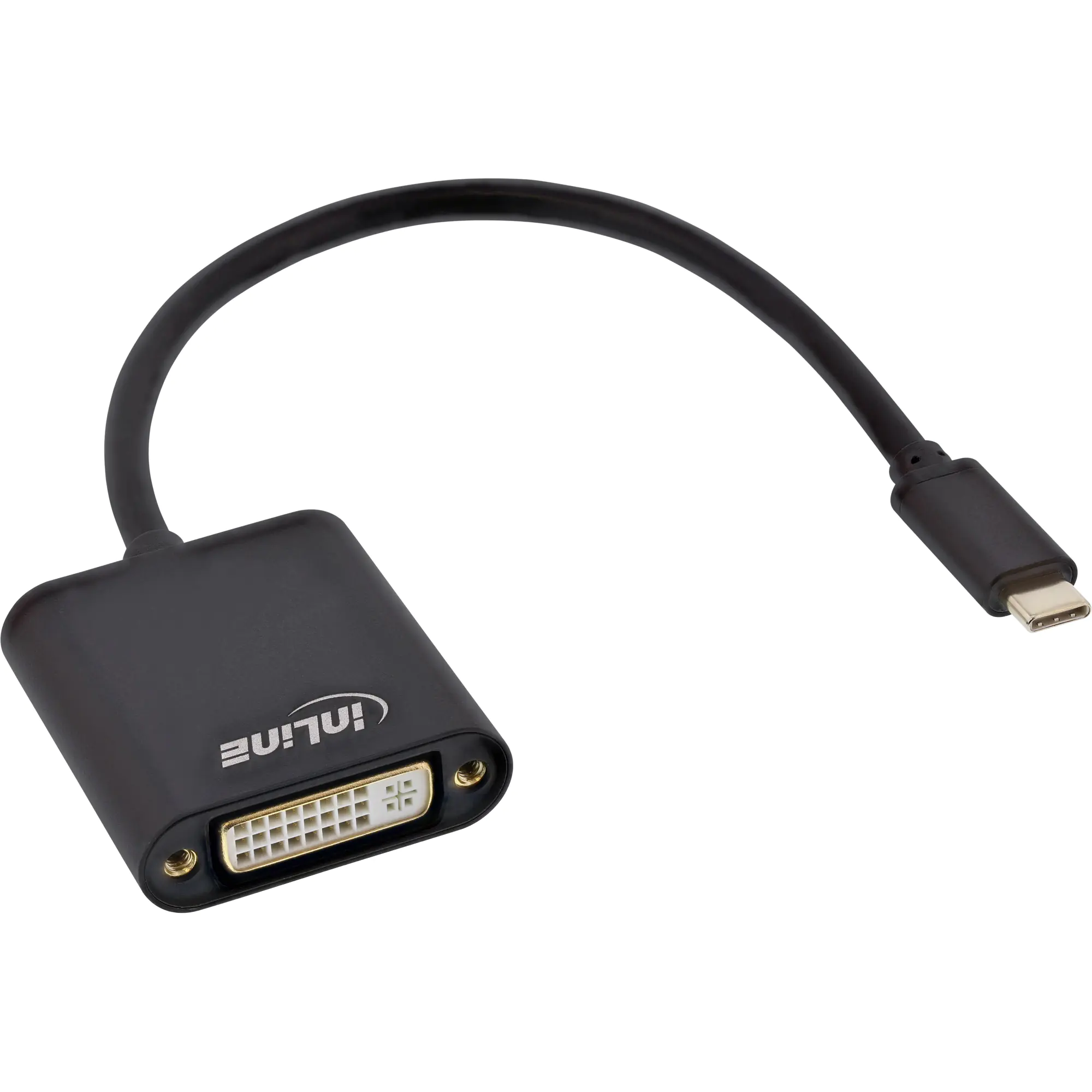 InLine - Externer Videoadapter - USB-C 3.1 - DVI - Schwarz
