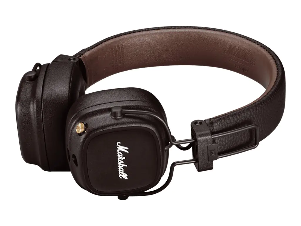 Marshall MAJOR IV - Kopfhörer mit Mikrofon - On-Ear - Bluetooth - kabellos, kabelgebunden - 3,5 mm Stecker - braun