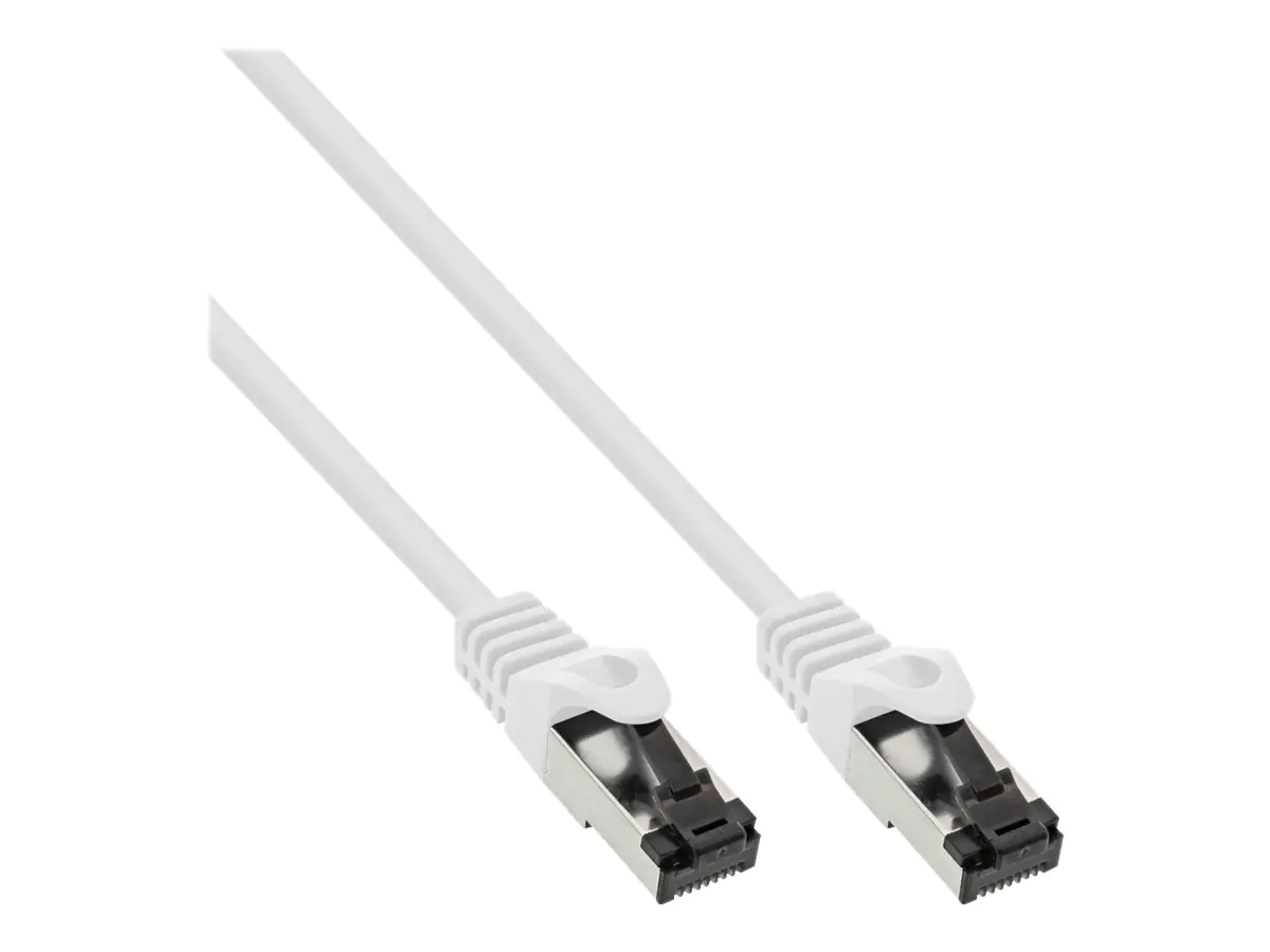 InLine - Patch-Kabel - RJ-45 (M) zu RJ-45 (M) - 1 m - SFTP, PiMF - CAT 8.1 - halogenfrei, rund - weiß InLine - Patch-Kabel - RJ-45 (M) zu RJ-45 (M) - 1 m - SFTP, PiMF - CAT 8.1 - halogenfrei, rund - weiß